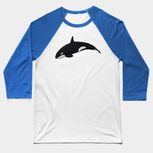 Killer whale cartoon illustration Baseball T-Shirt